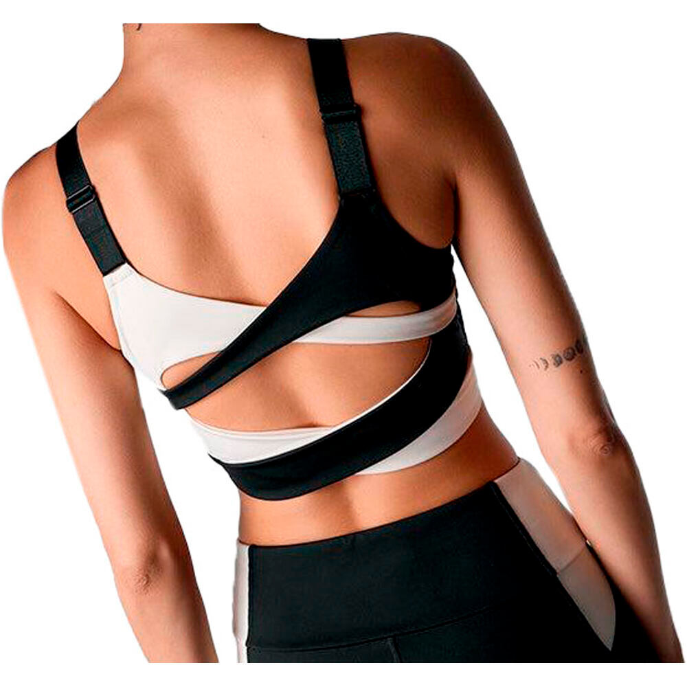 Black Limba sujetadores deportivos BOLDFIT NEGRO vista trasera