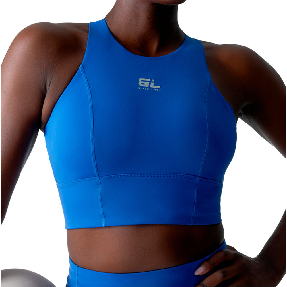 Black Limba sujetadores deportivos Diardi AZUL vista frontal