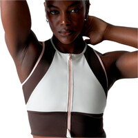 Black Limba sujetadores deportivos Trackline MARRON vista detalle