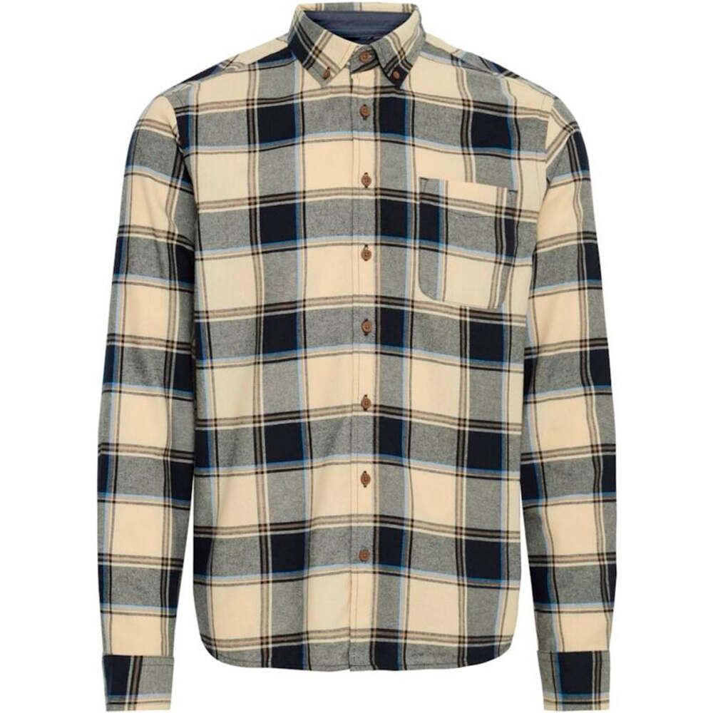 Blend camisa manga larga hombre SHIRT SQUARES AZUL 03