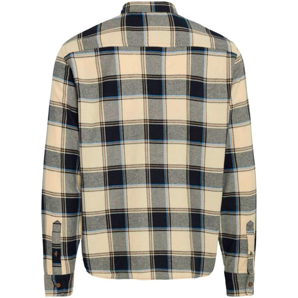 Blend camisa manga larga hombre SHIRT SQUARES AZUL 04