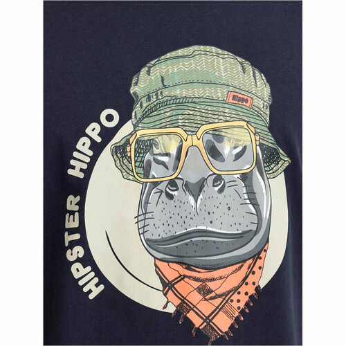Blend camiseta manga corta hombre KURT HIPO FUNNY AZUL