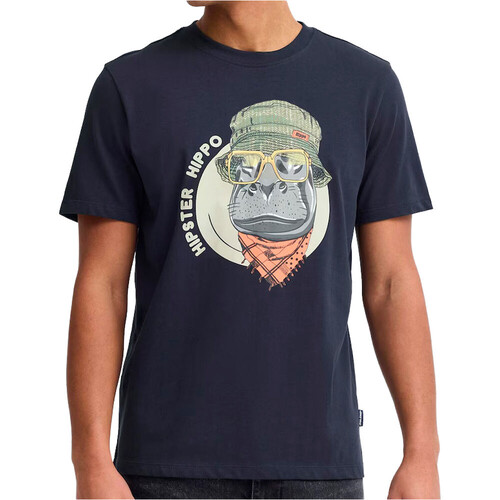Blend camiseta manga corta hombre KURT HIPO FUNNY AZUL