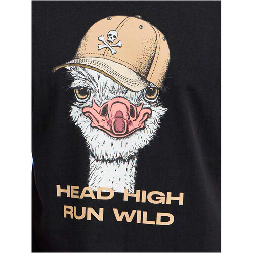 Blend camiseta manga corta hombre KURT OSTRICH FUNNY NEGRO