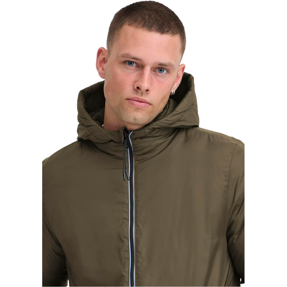 Blend chaquetas hombre REVERSIBLE VERDE vista detalle