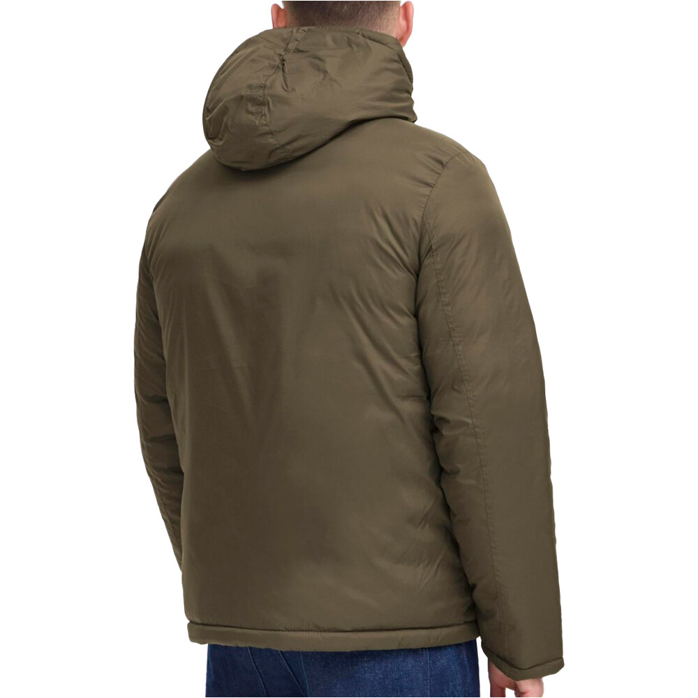Blend chaquetas hombre REVERSIBLE VERDE vista trasera