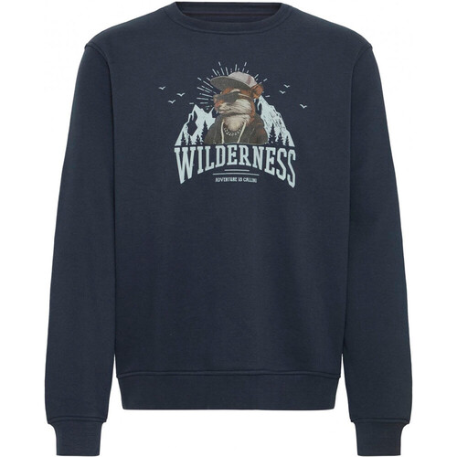 BLEND CREW SWETSHIRT ANIMAL azul