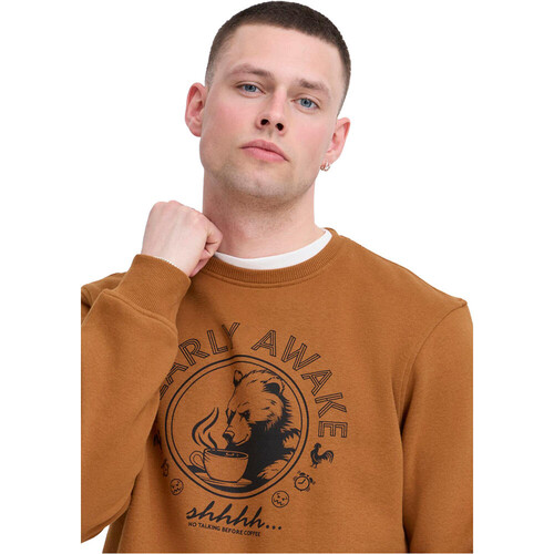BLEND CREW SWETSHIRT marron