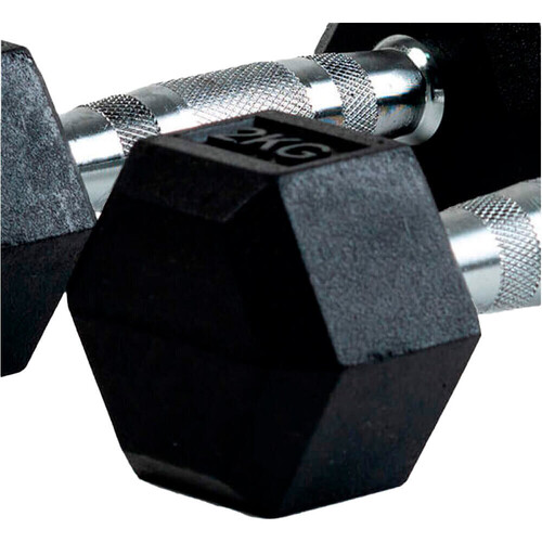 BODYTONE GOMA HEXAGONAL 2 KG (PAR)