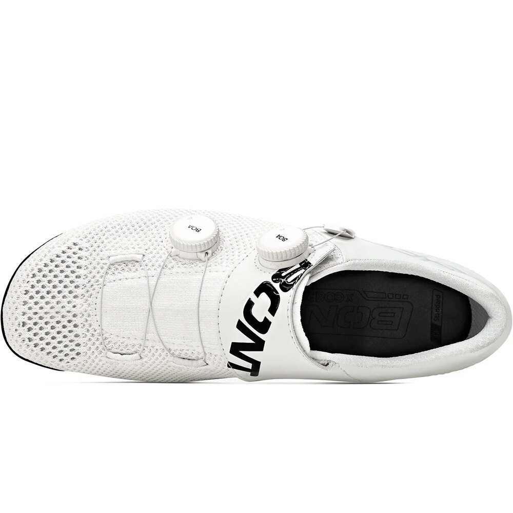 Bont zapatillas ciclismo carretera Vaypor Knit BLANCO vista superior