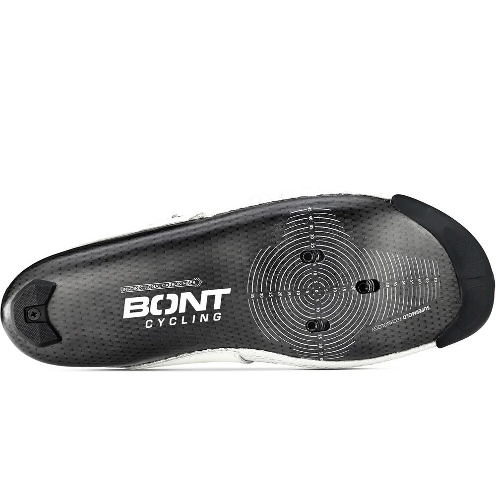 Bont zapatillas ciclismo carretera Vaypor Knit BLANCO vista trasera