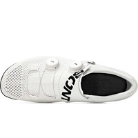 Bont zapatillas ciclismo carretera Vaypor Knit wide BLANCO vista superior