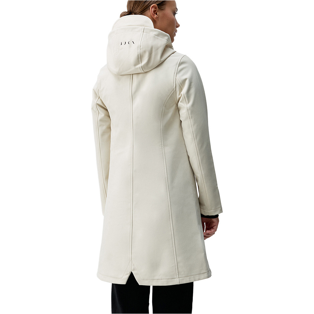 Born Living Yoga chaquetas mujer TRENCH MARRON vista trasera