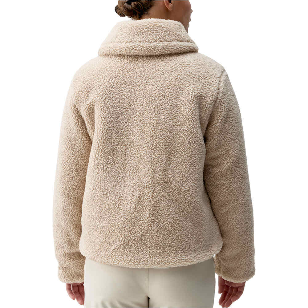 Born Living Yoga chaquetas mujer UMIKO MARRON vista trasera