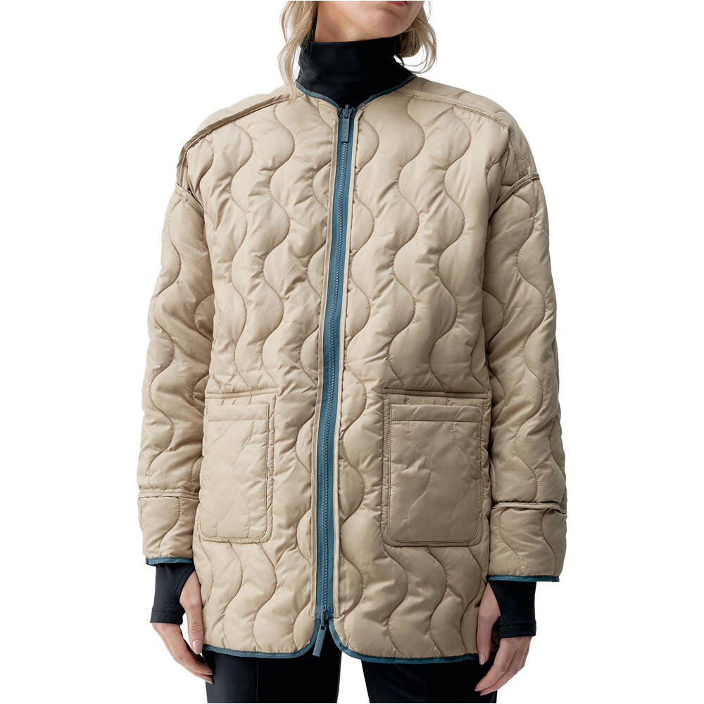 Born Living Yoga chaquetas mujer YASU AZUL vista detalle