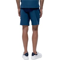 Born Living Yoga pantalón corto fitness hombre GADIR AZUL vista trasera
