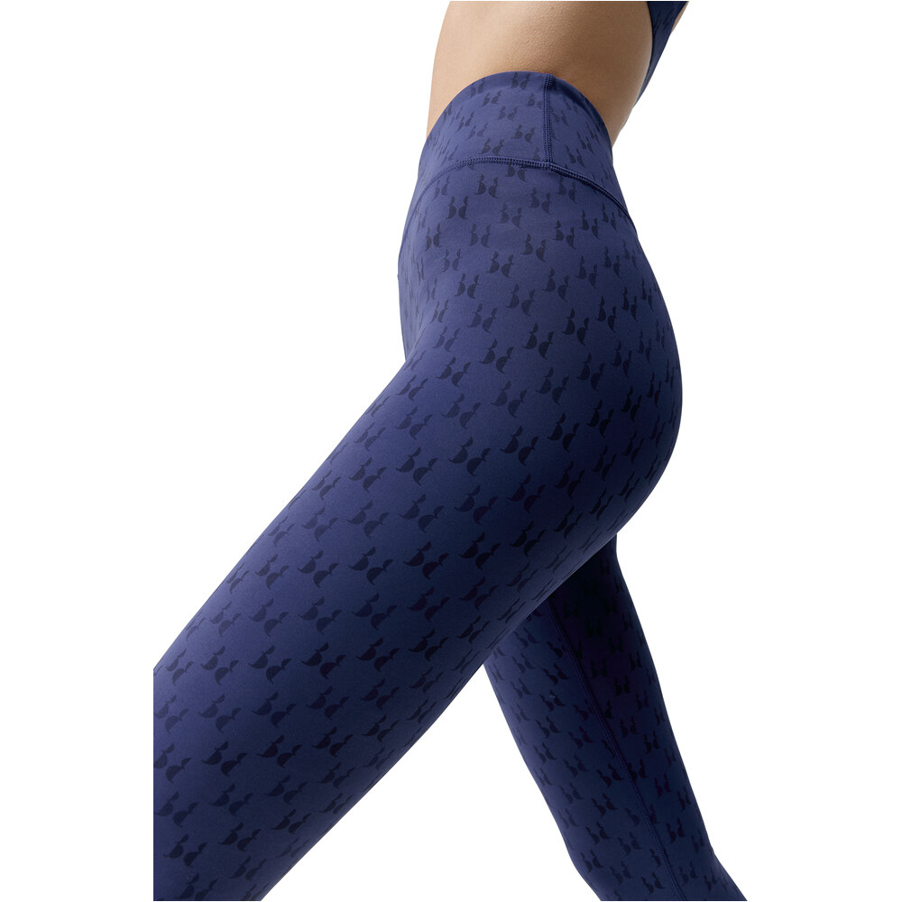 Born Living Yoga pantalones y mallas largas fitness mujer MONOGRAM AZUL 03