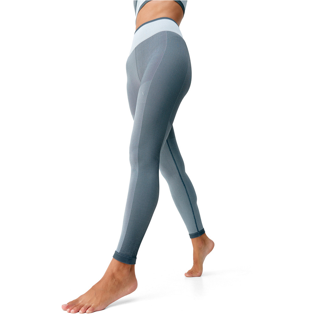 Born Living Yoga pantalones y mallas largas fitness mujer Oasis AZUL vista frontal