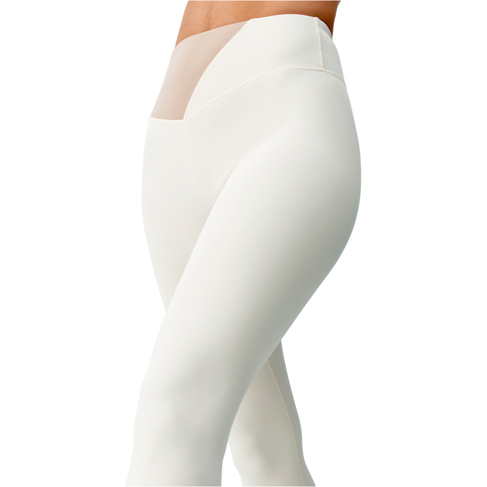 Born Living Yoga pantalones y mallas largas fitness mujer Omkara MARRON vista detalle