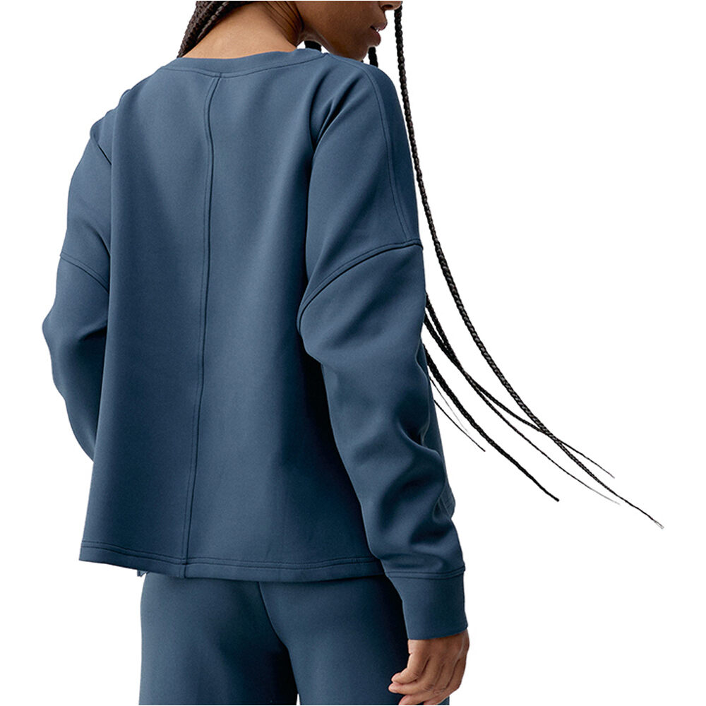 Born Living Yoga sudadera mujer INIYA AZUL vista trasera