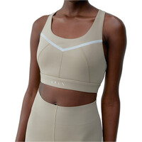 Born Living Yoga Sujetador Yoga LUNA MARRON vista frontal