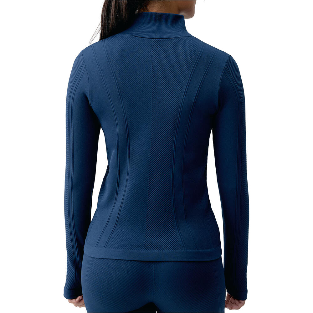 Born Living Yoga top aerobic niño INDIA AZUL vista trasera