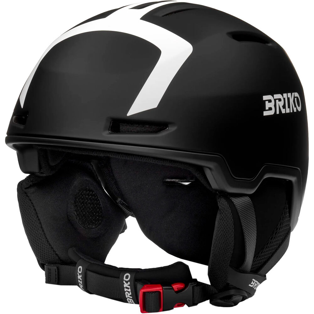 Briko casco esquí ARAN MATT NEGRO vista frontal