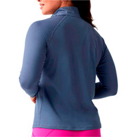 Brooks camiseta entrenamiento manga corta mujer DASH 3.0 AZUL vista trasera