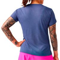 Brooks camiseta entrenamiento manga corta mujer DISTANCE 3.0 GRIS vista trasera