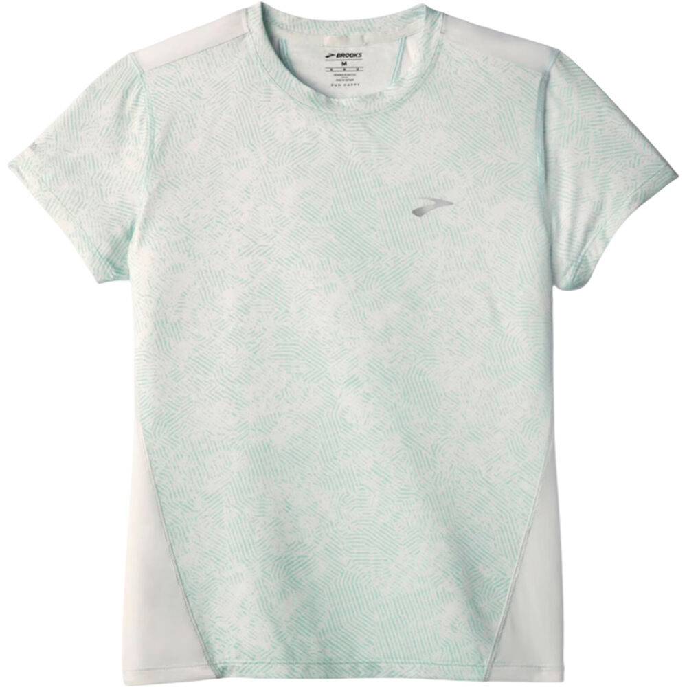 Brooks camiseta entrenamiento manga corta mujer SPRINT FREE 3.0 BLANCO 03