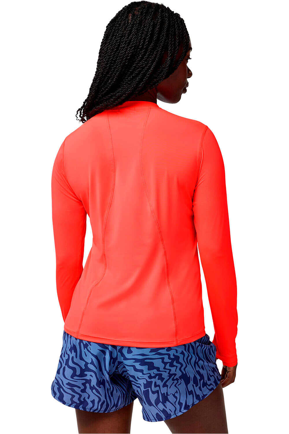 Brooks camiseta entrenamiento manga corta mujer SPRINT FREE 3.0 NARANJA vista trasera
