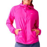 Brooks CHAQUETA RUNNING MUJER CANOPY PACKABLE ROSA vista frontal