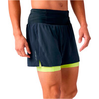 Brooks pantaloneta técnica hombre HIGH POINT 5 2-IN-1 2.0 AZUL vista detalle