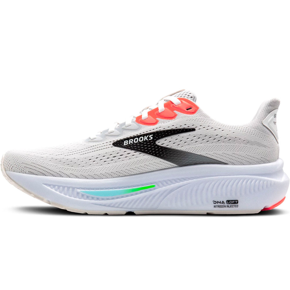 Brooks zapatilla running hombre GHOST 17 BLANCO puntera