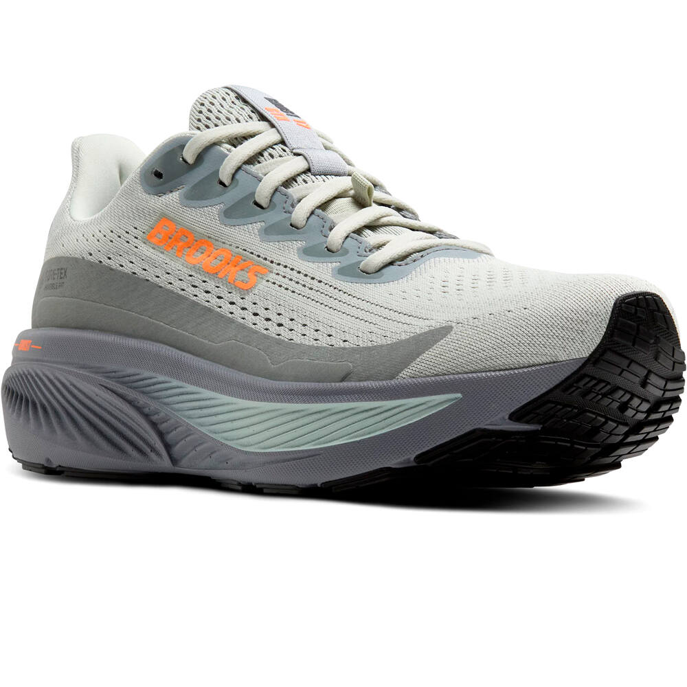 Brooks zapatilla running hombre GHOST 17 GORE-TEX GRIS lateral interior