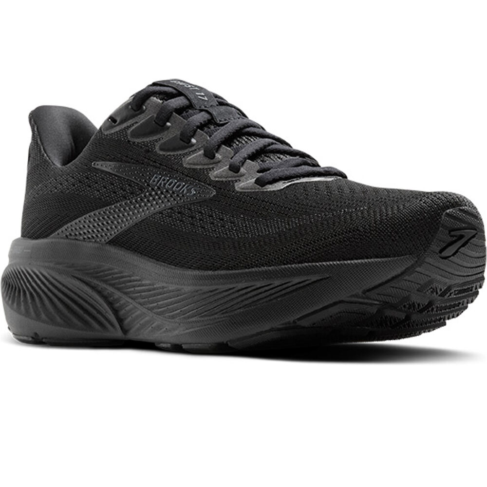 Brooks zapatilla running hombre GHOST 17 NEGRO lateral interior