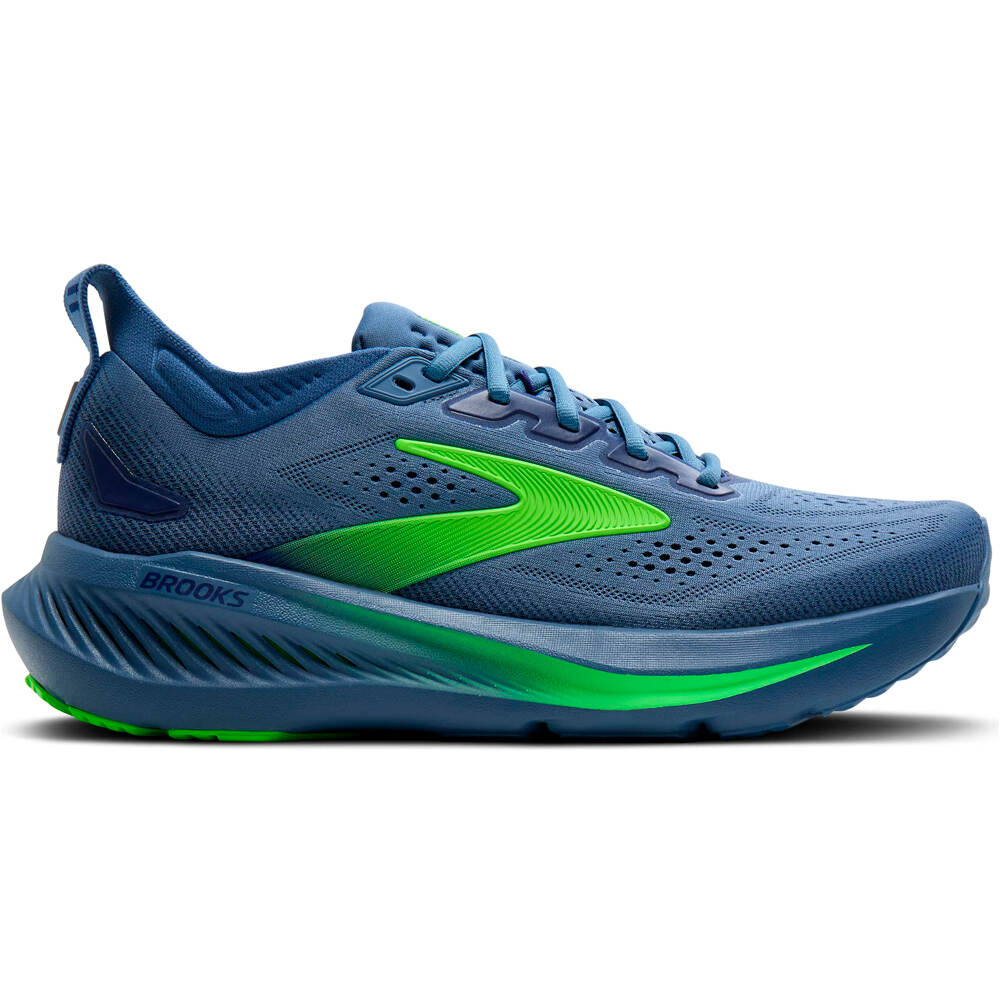 Brooks zapatilla running hombre GLYCERIN 23 AZUL lateral exterior