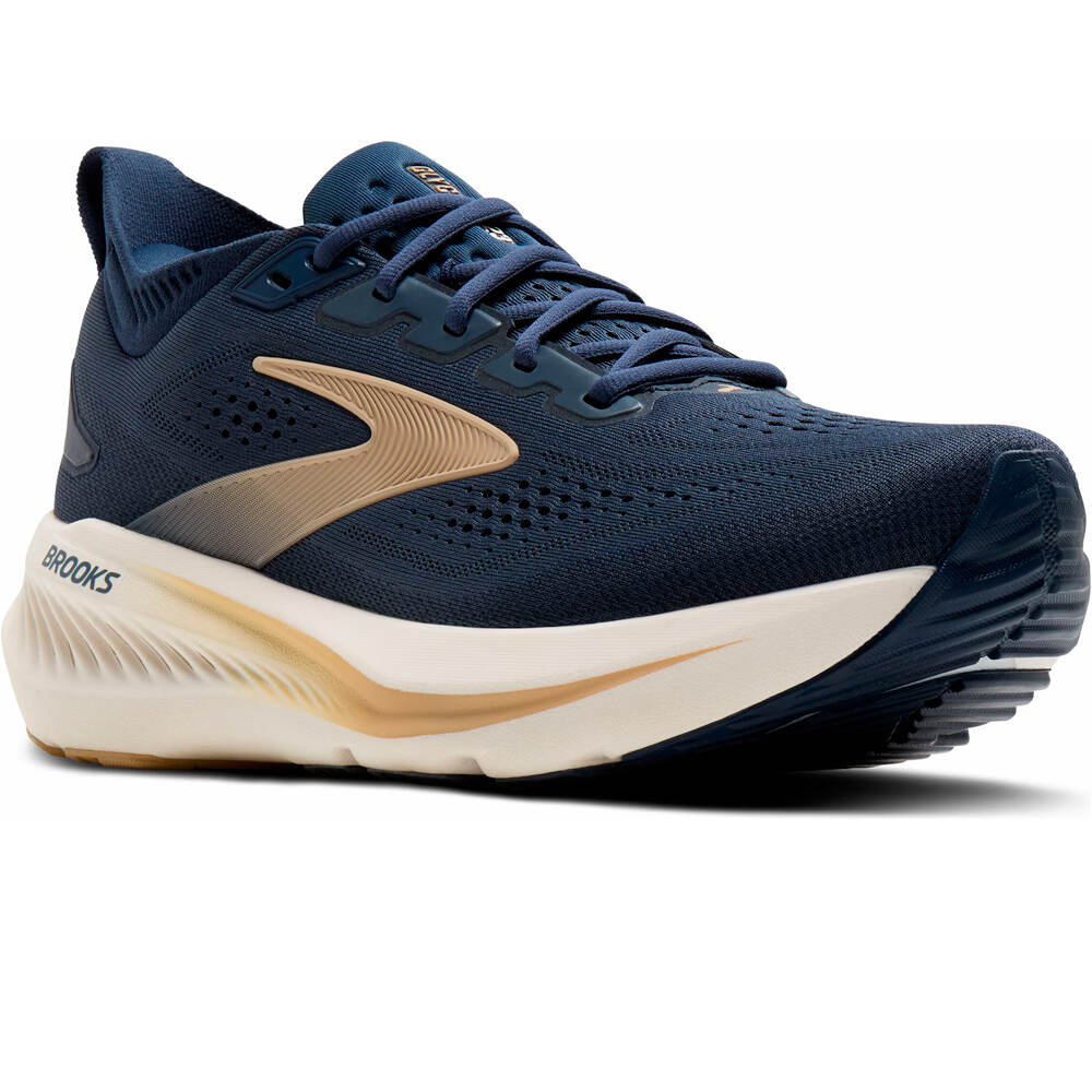 Brooks zapatilla running hombre GLYCERIN 23 AZUL lateral interior