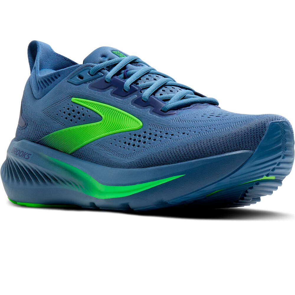 Brooks zapatilla running hombre GLYCERIN 23 AZUL lateral interior
