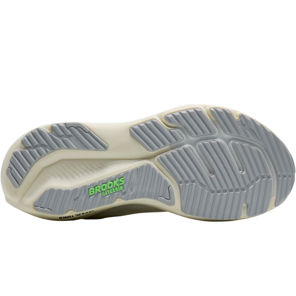 Brooks zapatilla running hombre GLYCERIN 23 BLANCO vista superior