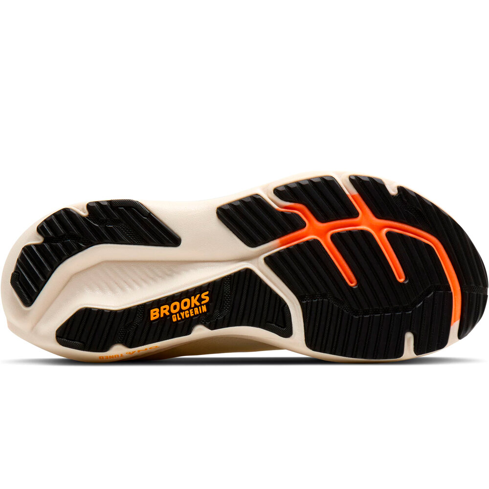 Brooks zapatilla running hombre GLYCERIN 23 MARRON vista superior