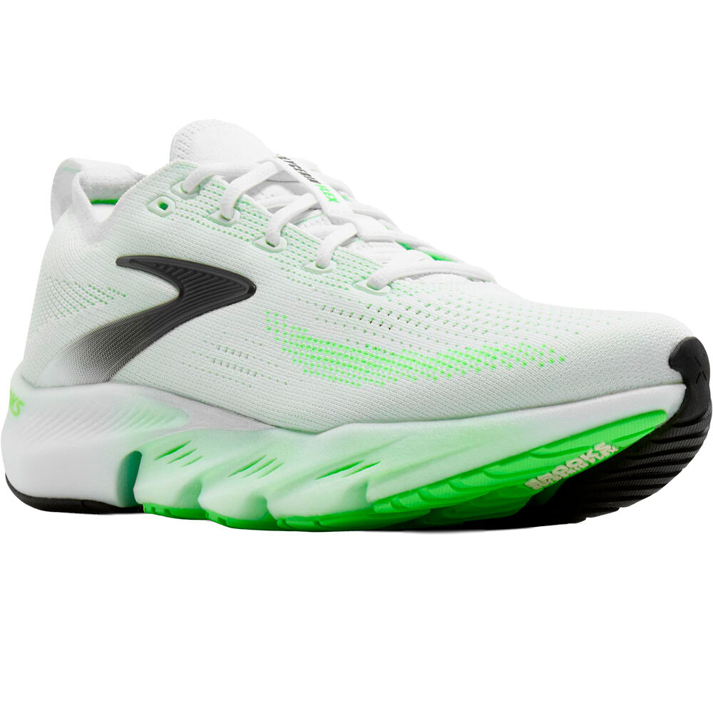 Brooks zapatilla running hombre GLYCERIN FLEX BLANCO lateral interior