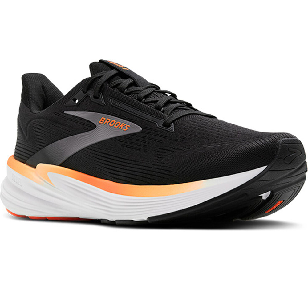 Brooks zapatilla running hombre REVEL 8 NEGRO lateral interior