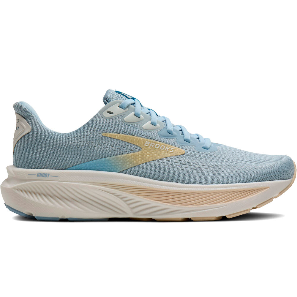 Brooks zapatilla running mujer GHOST 17 AZUL lateral exterior