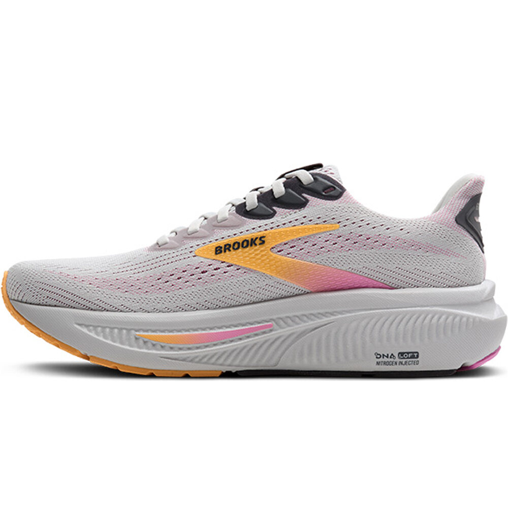 Brooks zapatilla running mujer GHOST 17 GRIS puntera