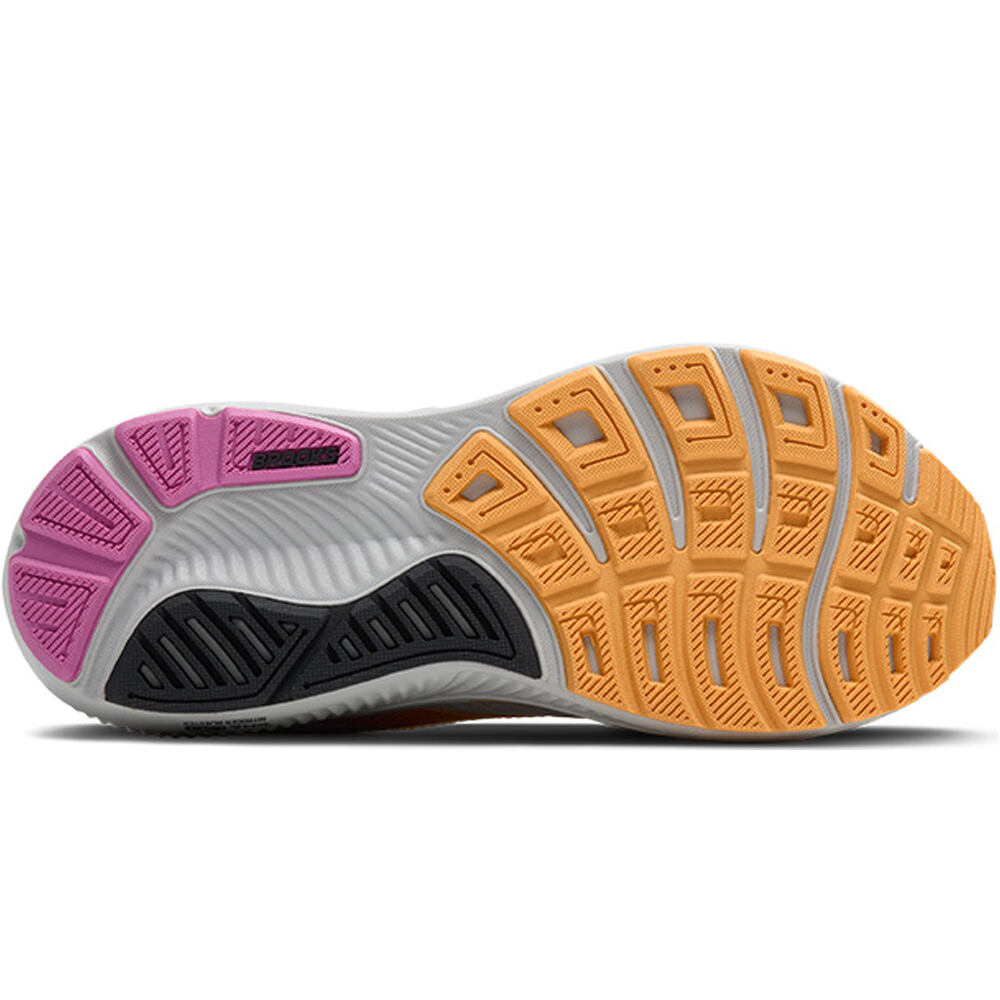Brooks zapatilla running mujer GHOST 17 GRIS vista superior
