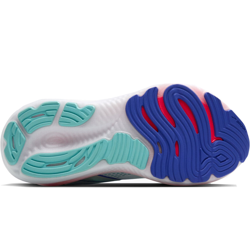Brooks zapatilla running mujer GLYCERIN 22 BLANCO vista superior