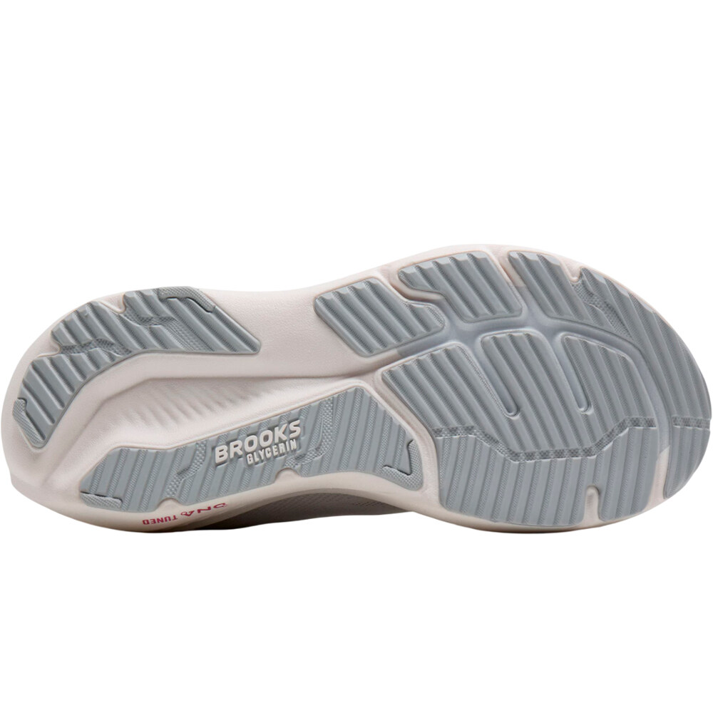 Brooks zapatilla running mujer GLYCERIN 23 BLANCO vista superior