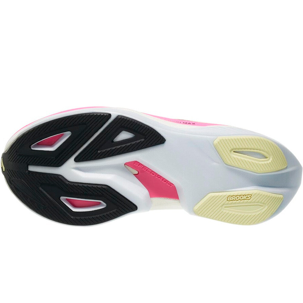 Brooks zapatilla running mujer HYPERION MAX 3 AMARILLO vista trasera