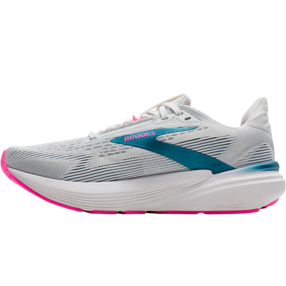 Brooks zapatilla running mujer REVEL 8 BLANCO puntera